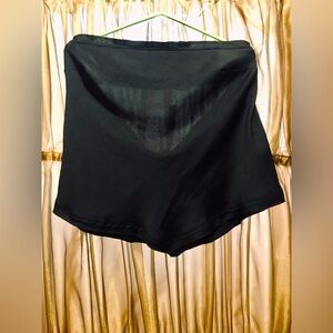 Free People Black Handkerchief Edge Bottom Tube Top